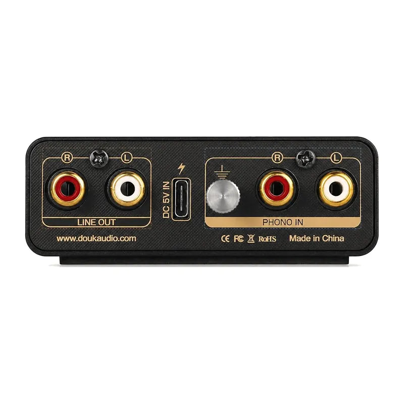 Douk Audio T14-EQ, préampli phono MM/MC avec sortie casque, vue 2