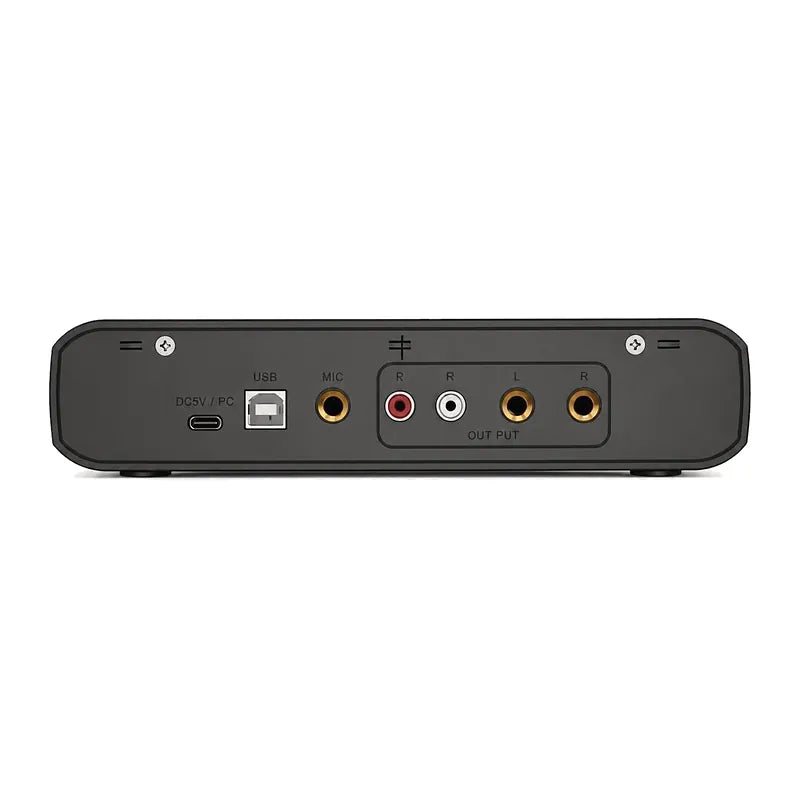 Carte son USB EM-02, interface audio 2 entrées micro et guitare, vue 2