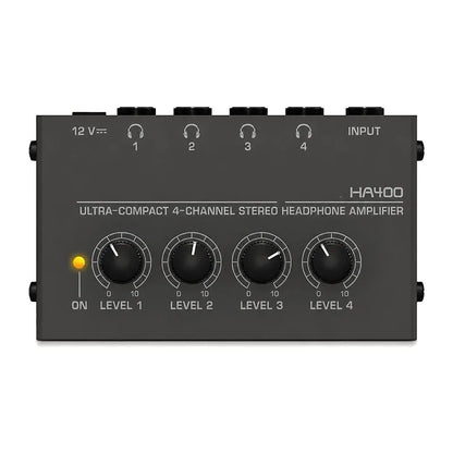 Ampli casque 4 sorties HA400, distributeur casque stéréo