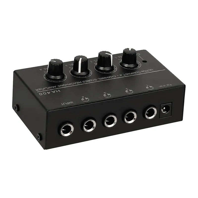 Ampli casque 4 sorties HA400, distributeur casque stéréo, vue 2