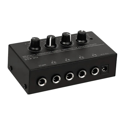 Ampli casque 4 sorties HA400, distributeur casque stéréo, vue 2