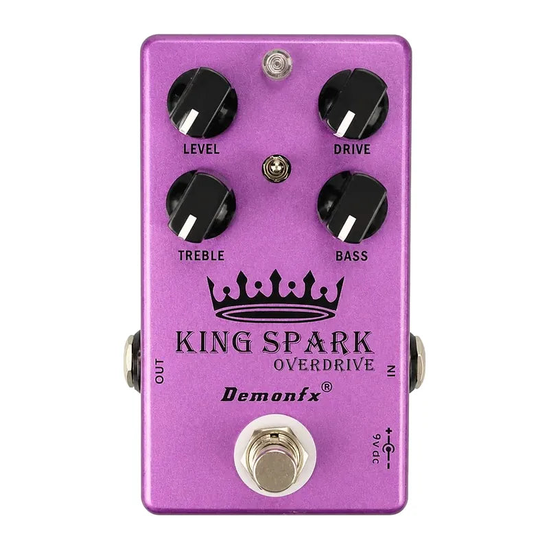 DemonFX King Spark, pédale overdrive guitare, 4 réglages
