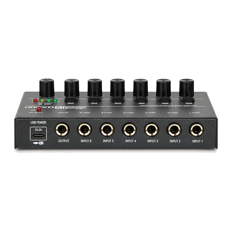 Depusheng DX600, mini mixer audio 6 voies, mélangeur de ligne, vue 2
