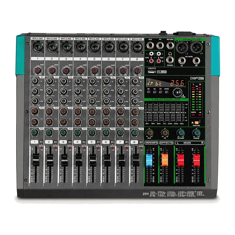 Depusheng MG8, table de mixage 8 pistes avec effets DSP