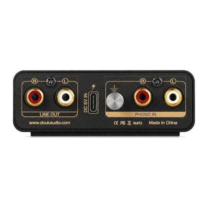Douk Audio T14-EQ, préampli phono MM/MC avec sortie casque, vue 2