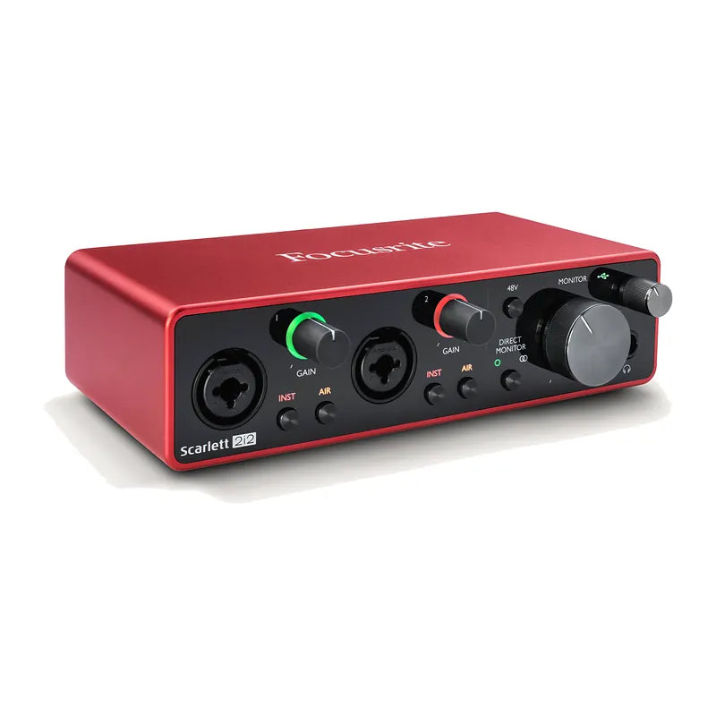 Interface audio USB Focusrite Scarlett 2i2, vue 3