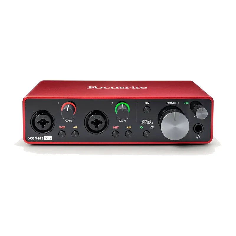 Interface audio USB Focusrite Scarlett 2i2, vue 5