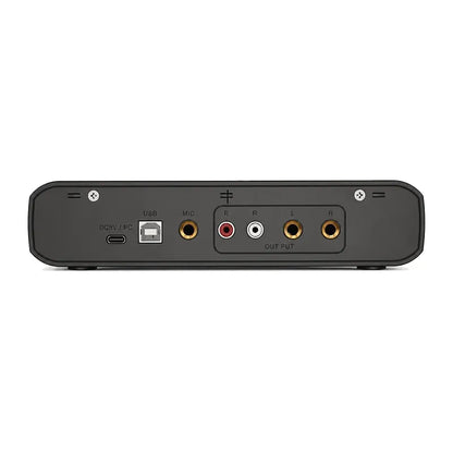 Carte son USB EM-02, interface audio 2 entrées micro et guitare, vue 2