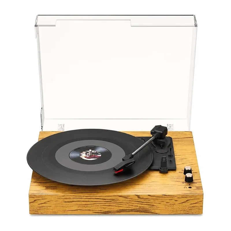MAIO E300, platine vinyle à courroie avec préampli intégré, bois, vue 3