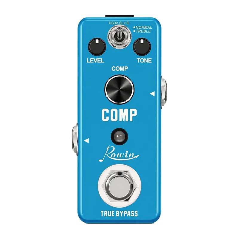 Rowin Comp, pédale compresseur guitare mini, true bypass