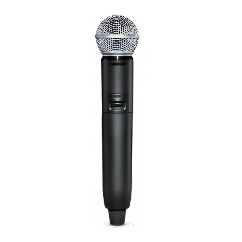 Micro chant sans fil Shure GLXD24+ avec tête SM58, vue 2