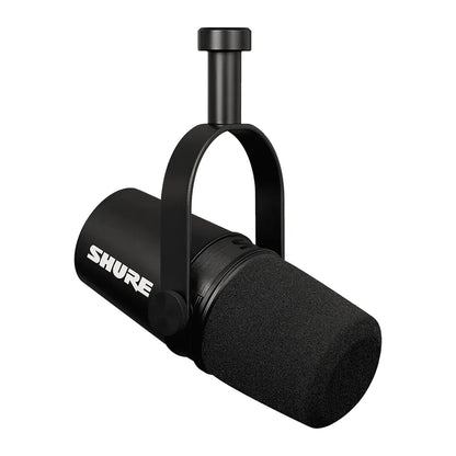 Micro podcast XLR Shure MV7X, vue 3