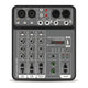 Table de mixage 4 voies Bluetooth et USB, 48 V, 2 entrées micro
